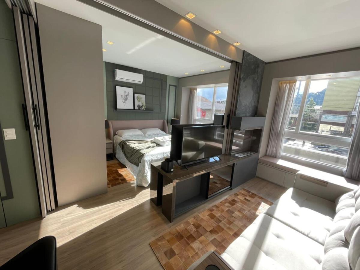 Loft Novo Aconchegante A 500M Da Rua Coberta Apartman Gramado Kültér fotó